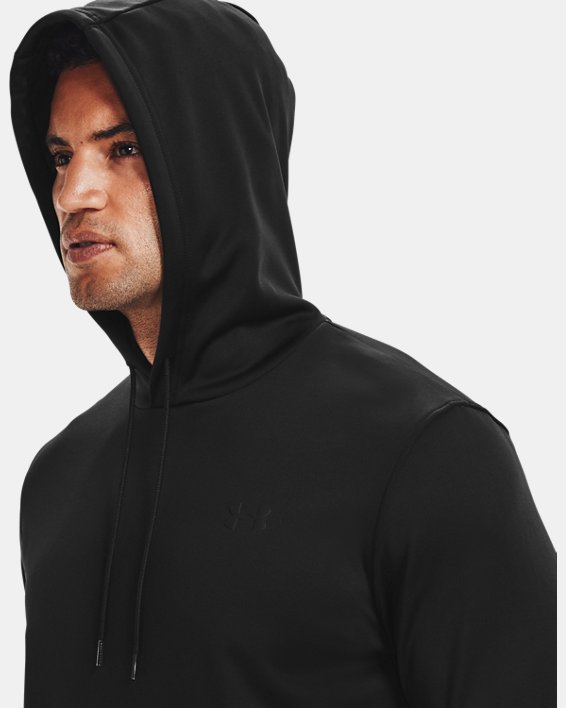 Men's Armour Fleece® Hoodie, Black, pdpMainDesktop image number 3